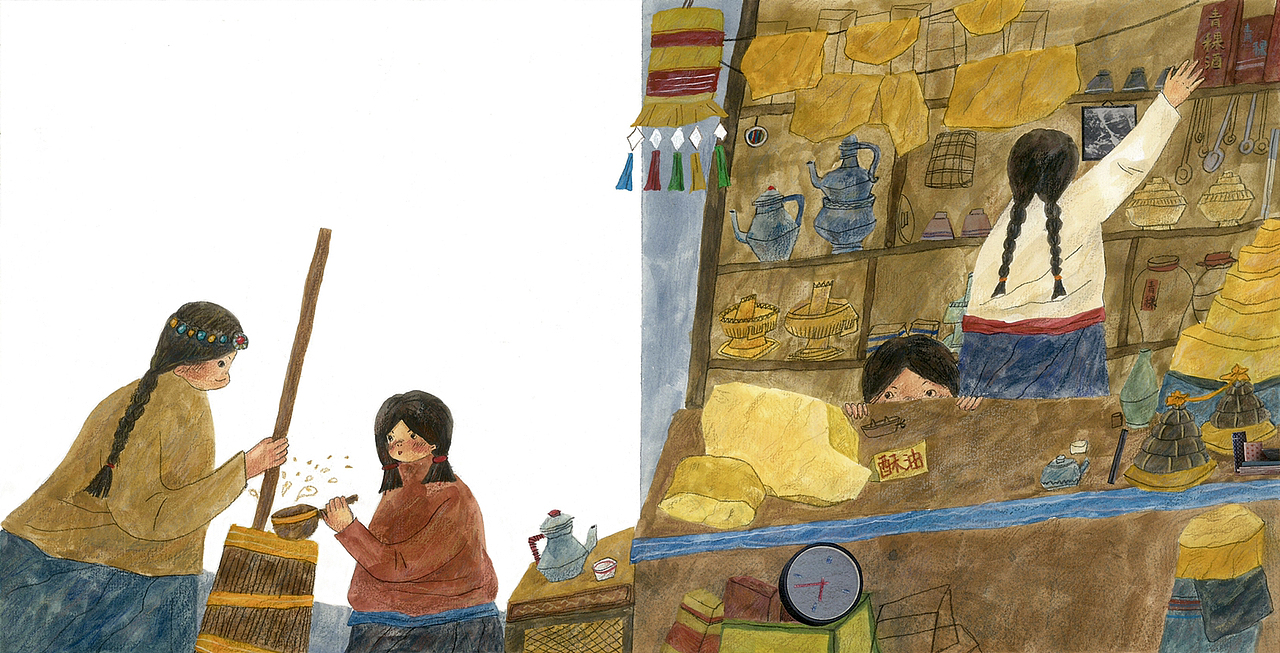 西藏旅人书绘画版（图ZMzIyMDM3Mjgw） - 绘本 - 站酷设计师沐目咩原创素材 - 站酷ZCOOL