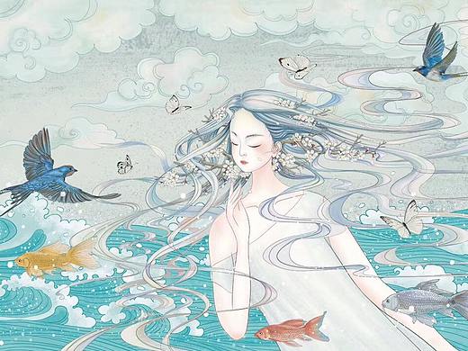 插画练习——《洛神赋》