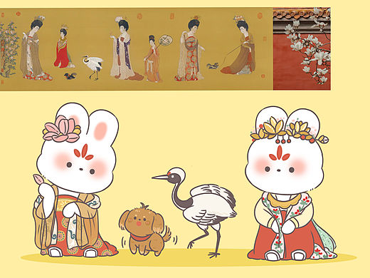 《🐰仕女 一》（个人主页-ZNjMxODI0Mjg=） - 儿童插画 - 站酷设计师是八点二十呀原创素材 - 站酷ZCOOL