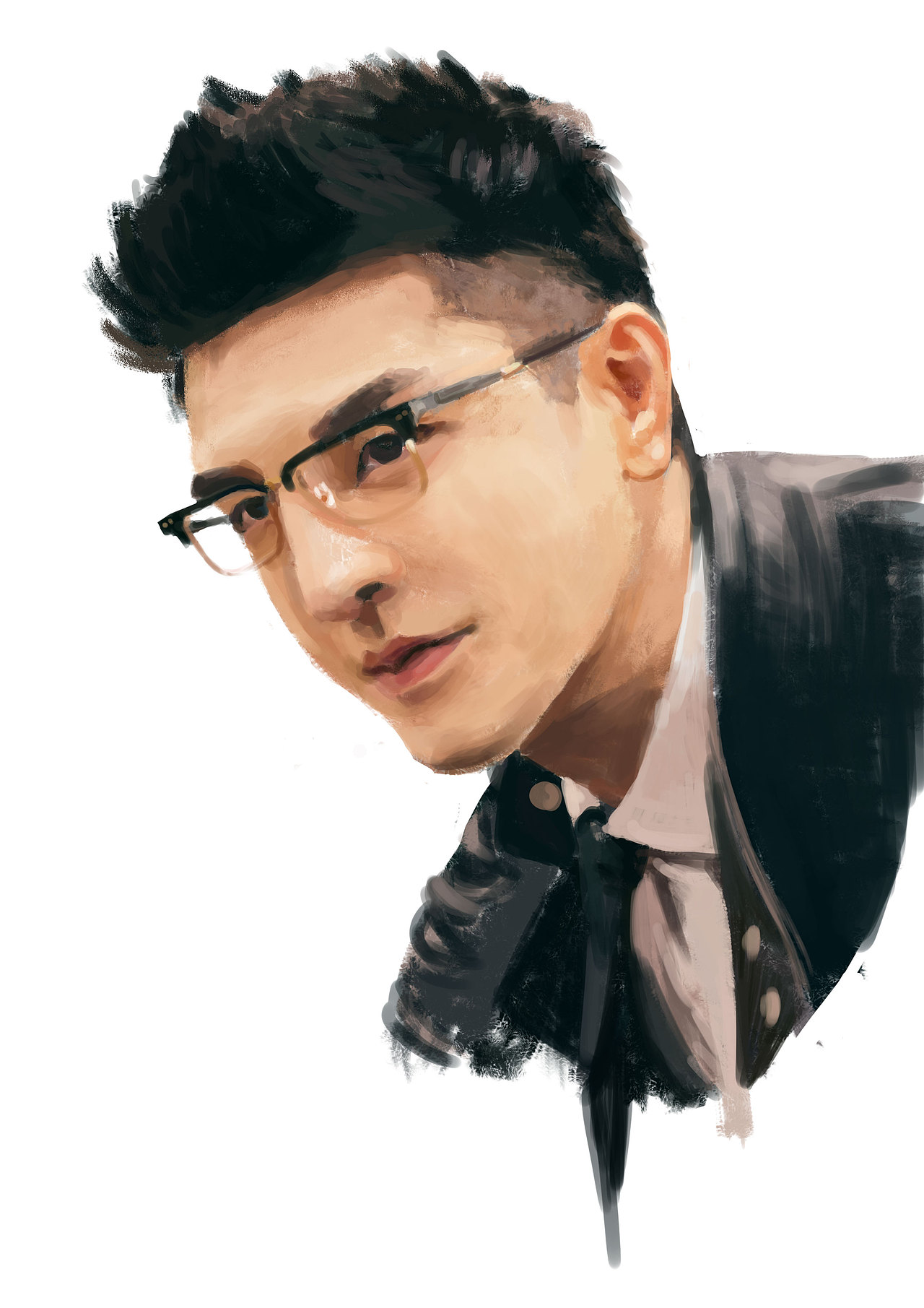 練習插畫人像——金瀚（圖ZMTg4MzI1MzA0） - 創(chuàng)作習作 - 站酷設(shè)計師sjfg墨眉朱砂原創(chuàng)素材 - 站酷ZCOOL