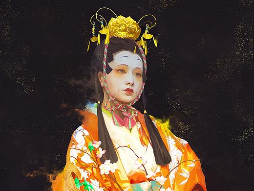 厚涂练习-三月三上巳节女孩娃娃（个人主页-ZNTEzMTYzMTI=） - 创作习作 - 站酷设计师MRcake原创素材 - 站酷ZCOOL