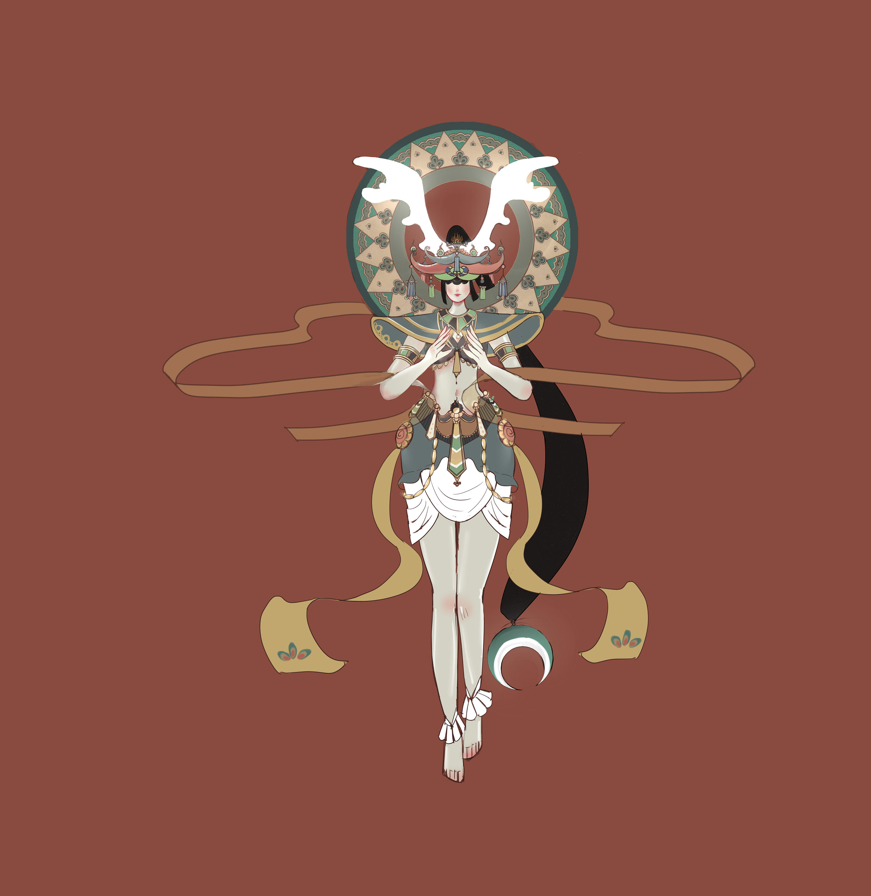 【王者荣耀x敦煌文化】鹿王-王者荣耀女娲皮肤设计