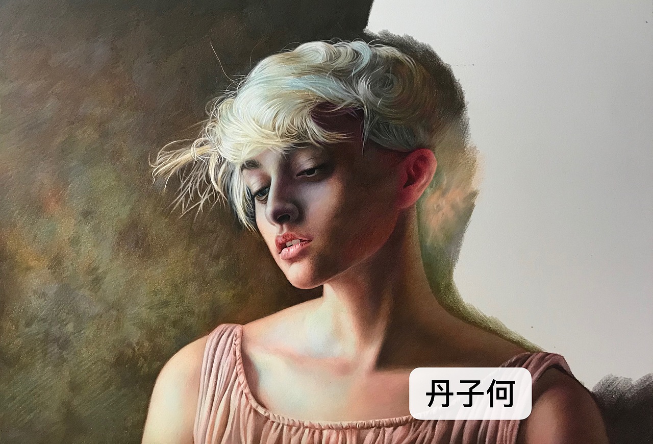 彩铅人物-《自在》(内附过程视频)