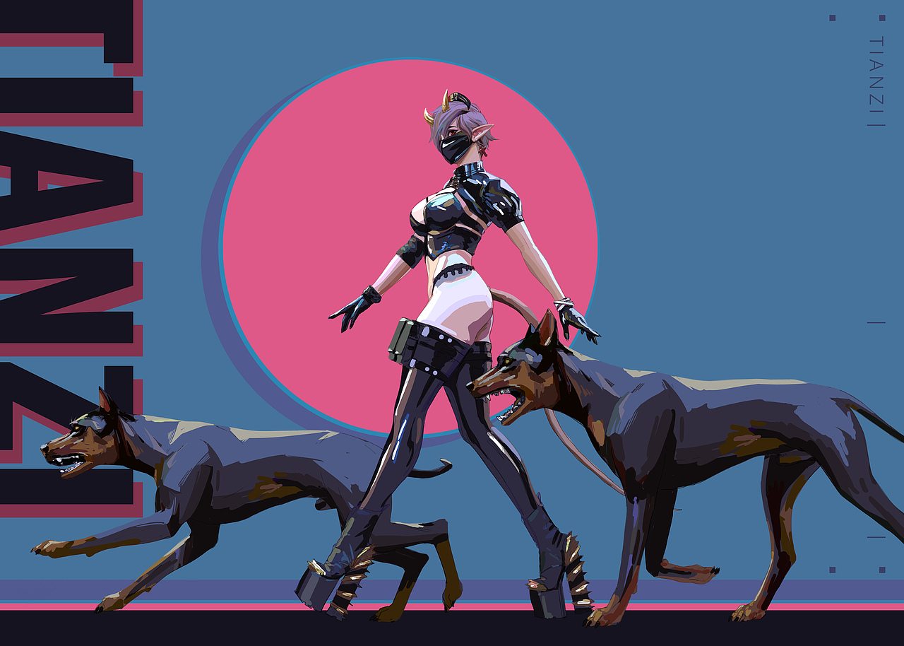 尖尖姐妹喵2-绘画过程