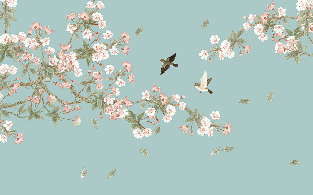 2022花鸟（图ZMjc2NzAzNTcy） - 商业插画 - 站酷设计师新中式纱画图库原创素材 - 站酷ZCOOL