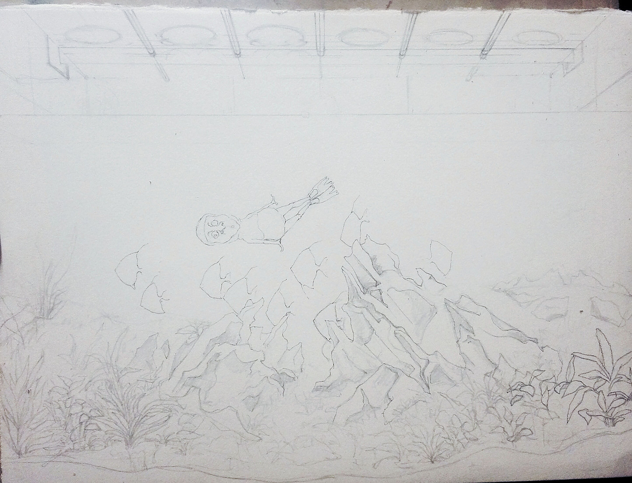 骑鱼去旅行之 八，水族箱（图ZNDY4OTE3MjQ=） - 商业插画 - 站酷设计师NIUBOY原创素材 - 站酷ZCOOL