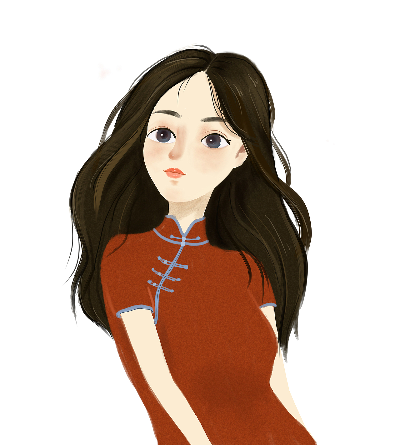 旗袍女（图ZMTUwNjg4MzI0） - 创作习作 - 站酷设计师辣辣是个好孩子原创素材 - 站酷ZCOOL