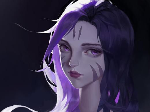 卡莎（个人主页-ZNDA3MTg1NjA=） - 游戏原画 - 站酷设计师胖芸原创素材 - 站酷ZCOOL