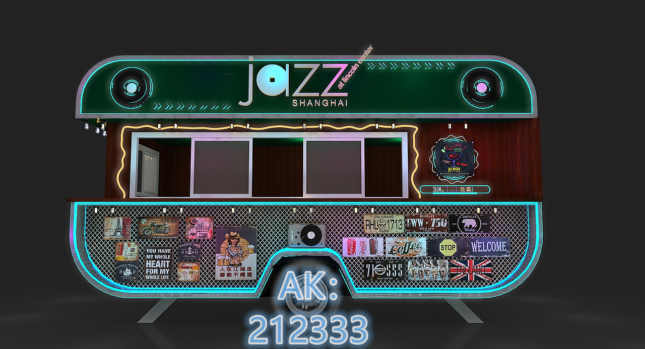 复古餐车3D设计效果图（图ZMjc0MjI5MzQw） - 场景 - 站酷设计师AK212原创素材 - 站酷ZCOOL