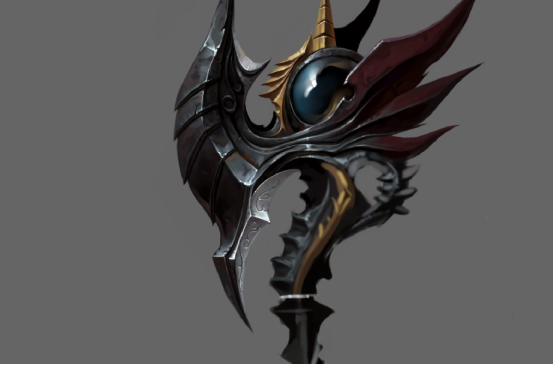 3D游戏模型武器贴图绘制步骤教程