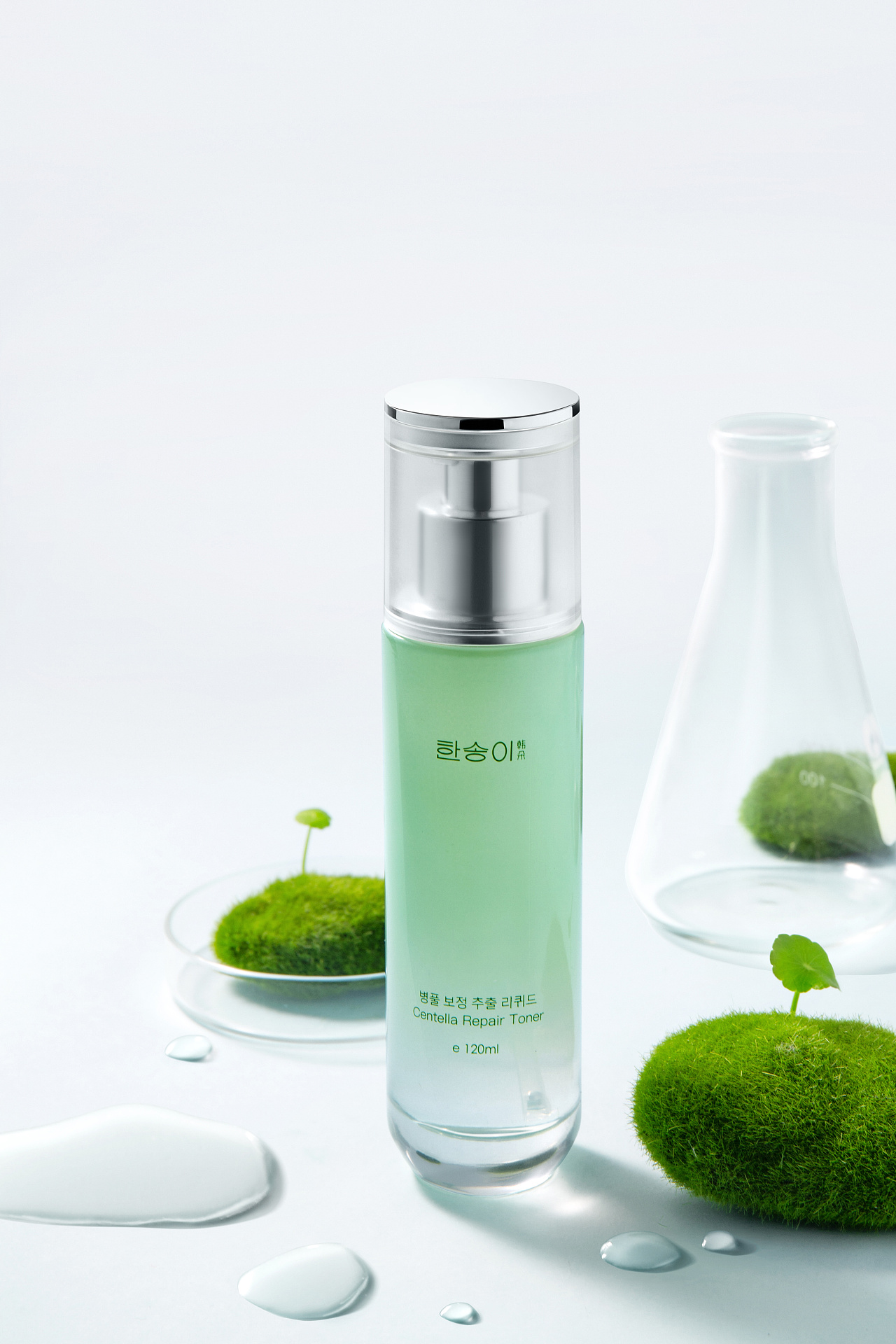 积雪草水乳产品拍摄