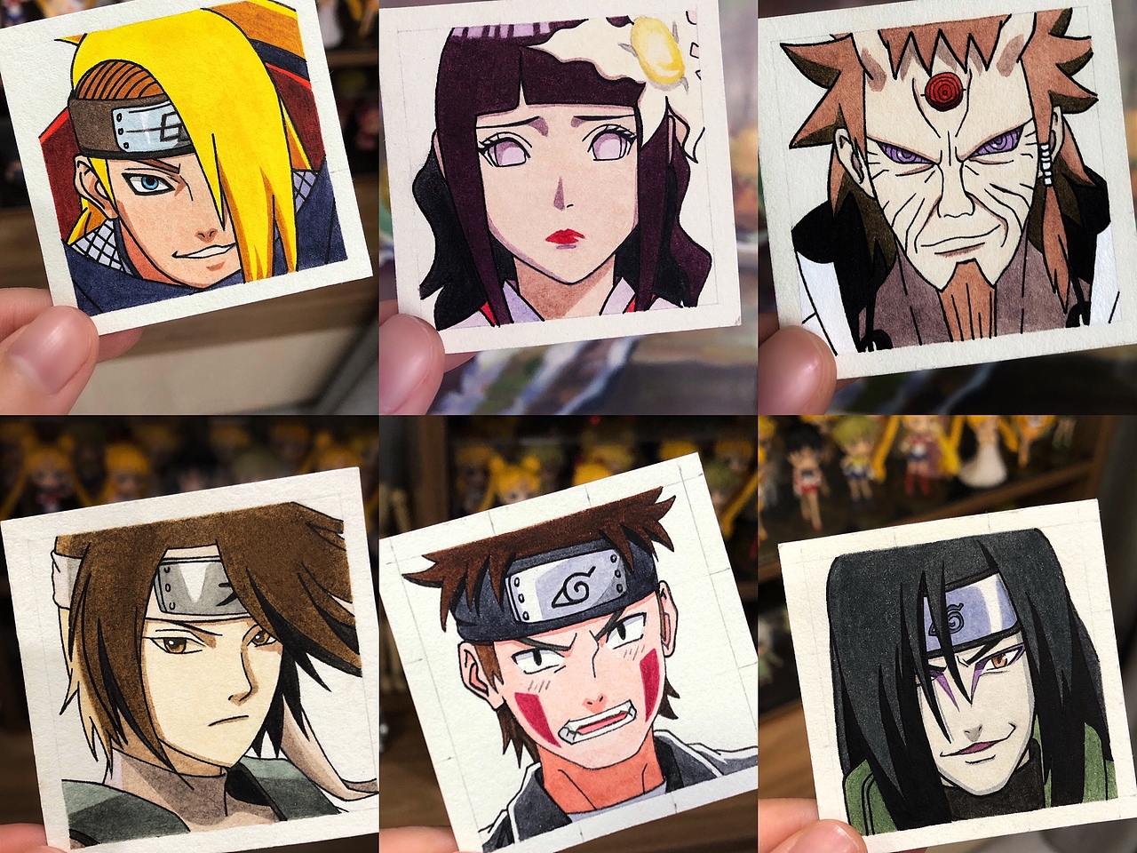 手繪水彩畫-48宮格火影忍者（圖ZMjg4MTM1MzI4） - 繪本 - 站酷設(shè)計師寧采臣的女友原創(chuàng)素材 - 站酷ZCOOL
