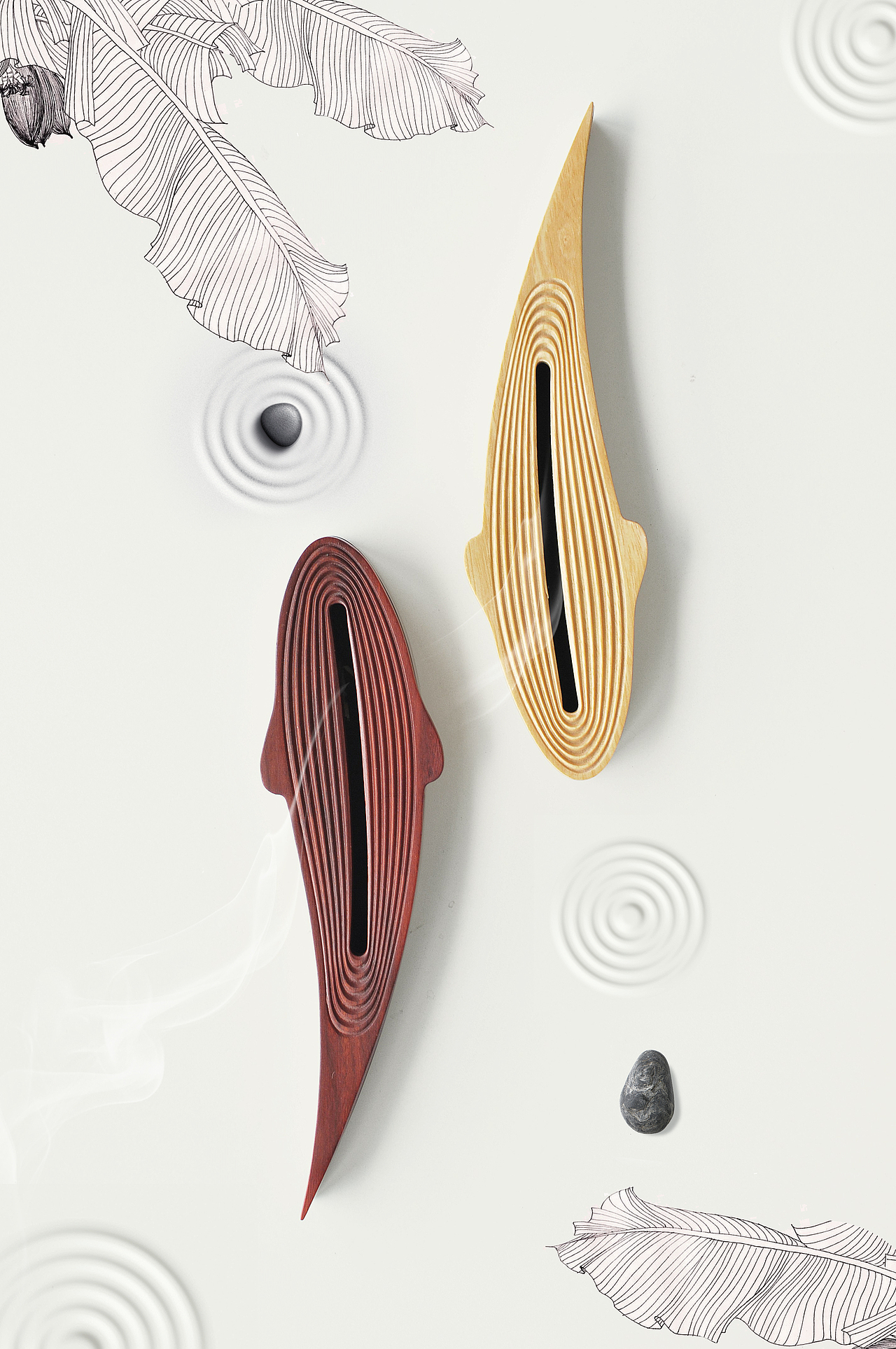 鱼乐 | 檀木熏香器