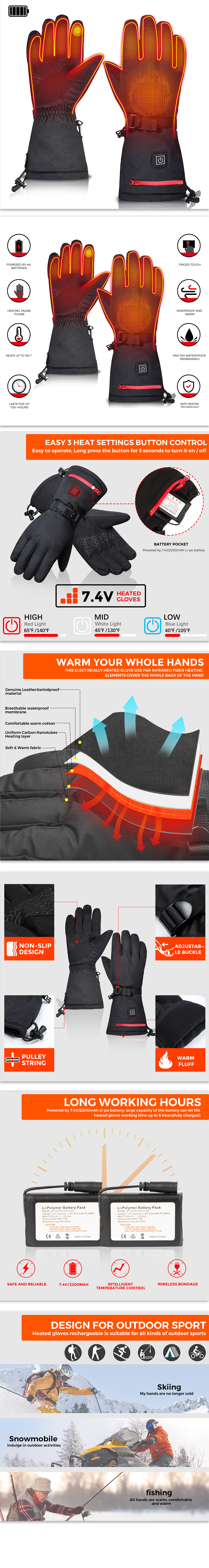 亚马逊主图—加热手套