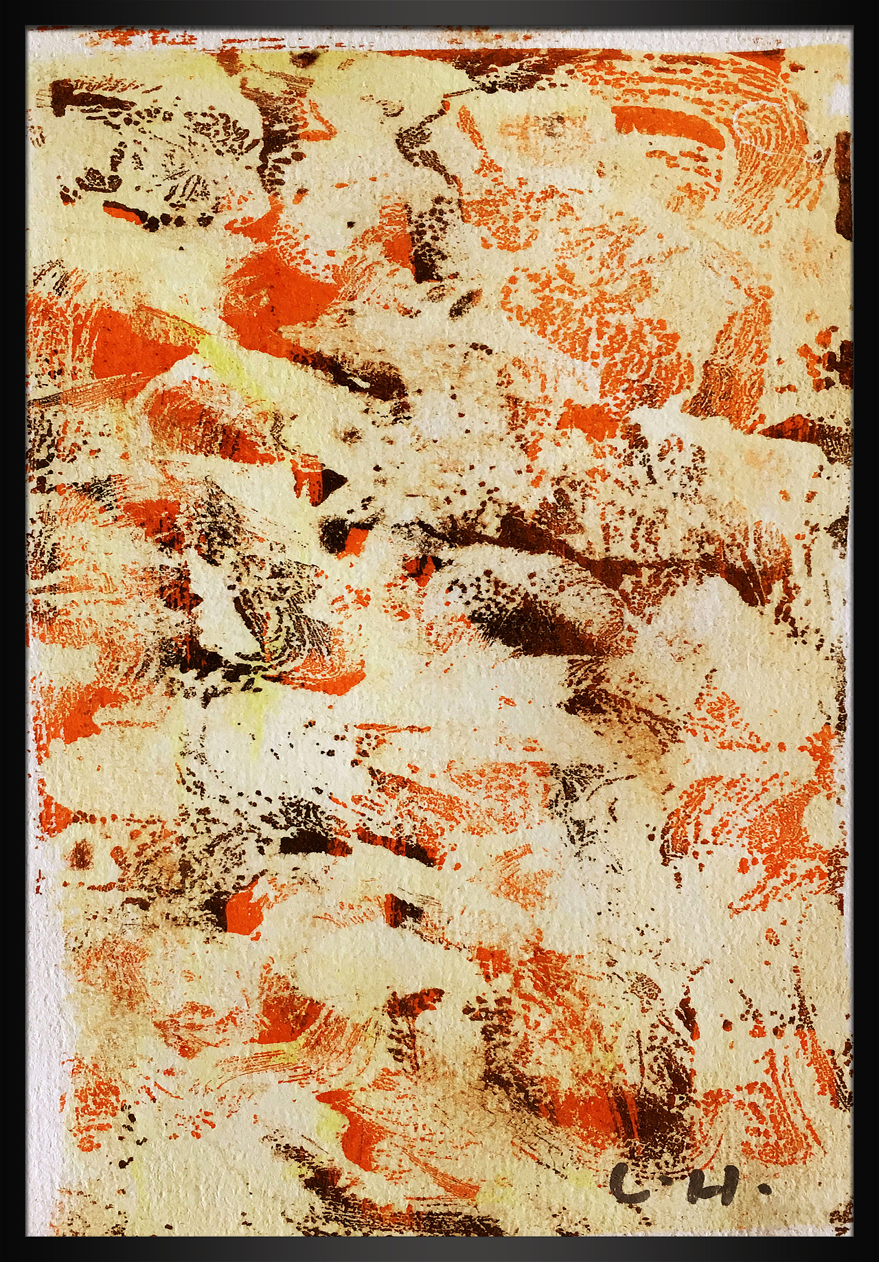 脱胶版画及效果图