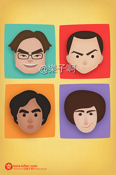 『生活大爆炸/The BIg Bang Theory』 | “你懂的”系列明信片 | 美剧周边（图ZMjc2MTc1MDg=） - 商业插画 - 站酷设计师樂子啊原创素材 - 站酷ZCOOL