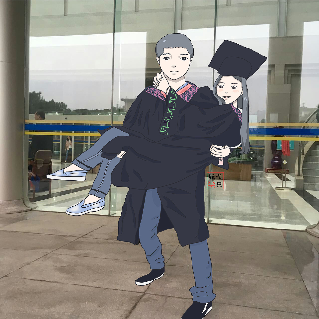 十一月绘画练习~帮朋友画照片~（图ZNjUzMDU2MzI=） - 创作习作 - 站酷设计师弋只妖原创素材 - 站酷ZCOOL