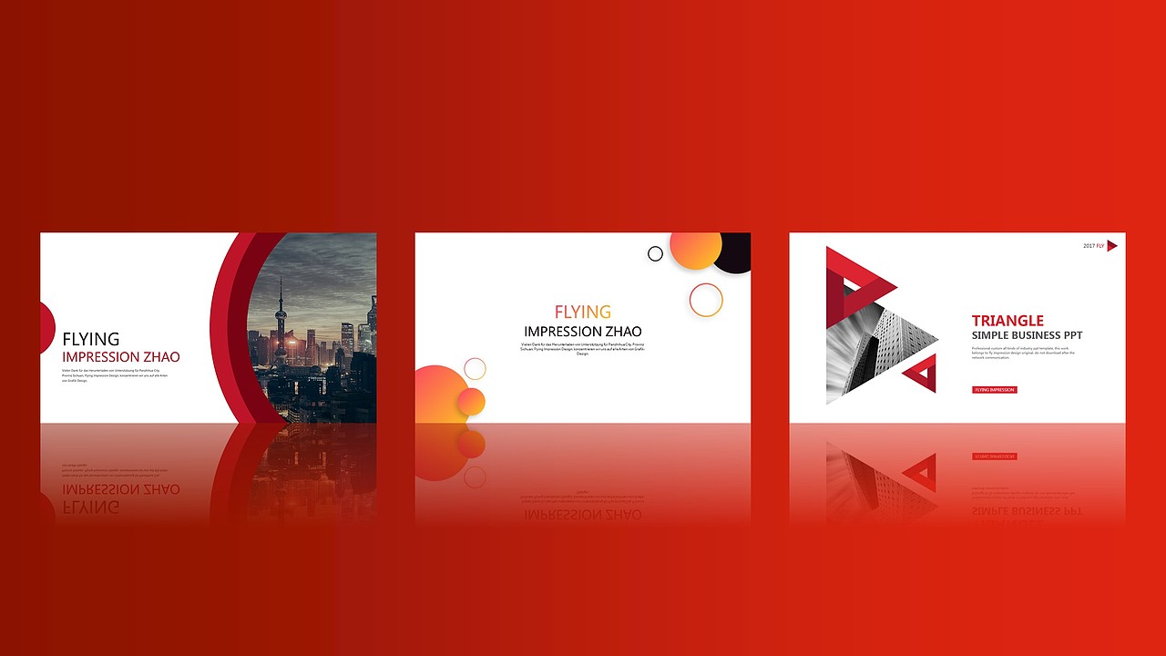 欧美风商业总结计划PPT模板