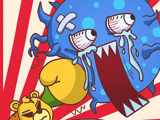 小快克-四格漫画（降病毒篇）