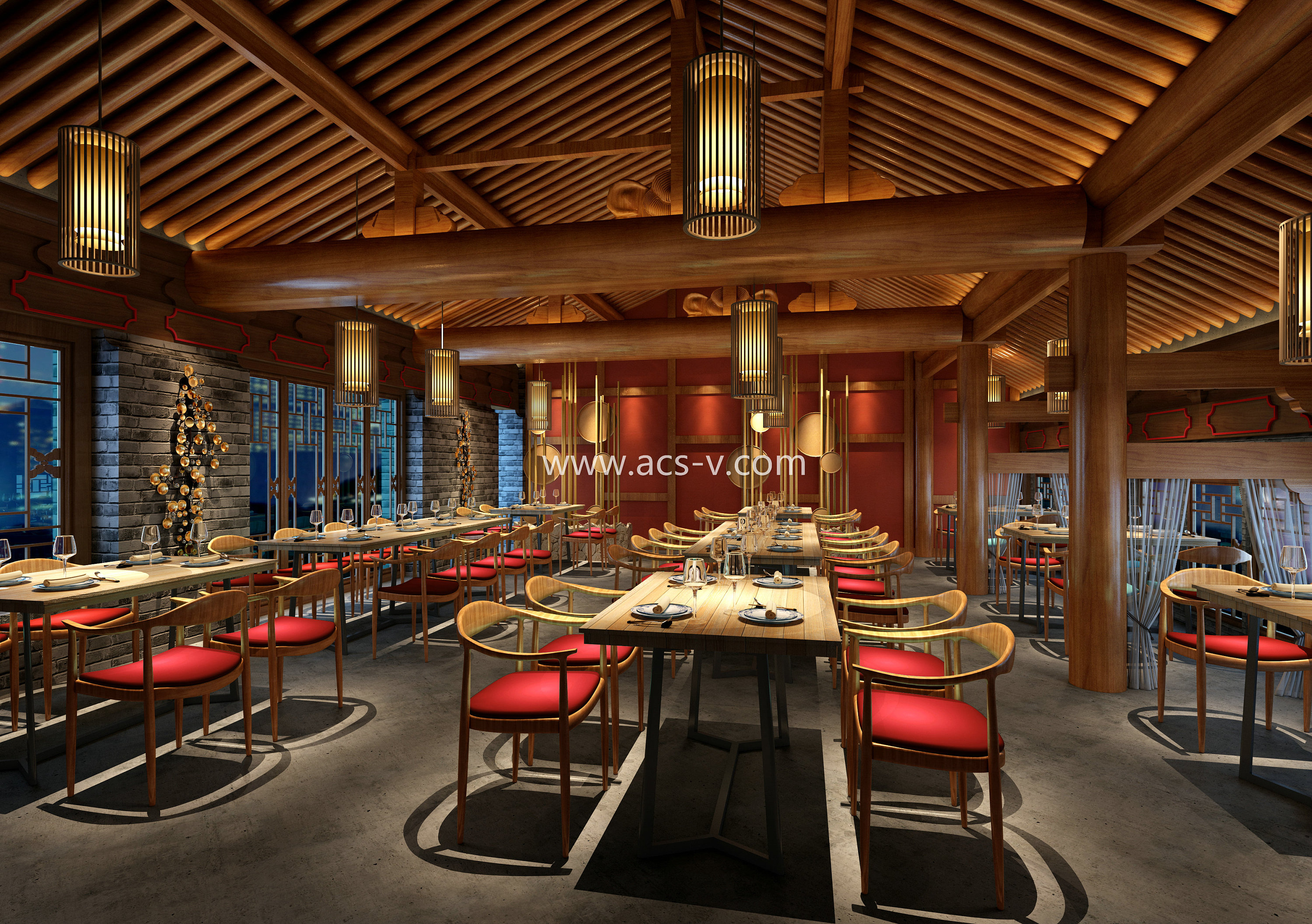 经典的传统中式艺术---川西坝子连锁火锅店设计