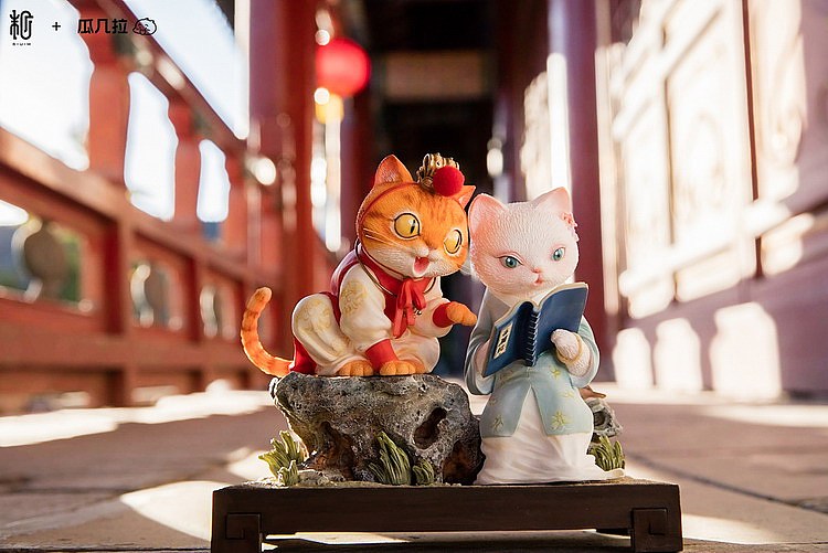 末匠丨瓜几拉《红楼梦·宝黛喵》（图ZMTM2NzE5ODY4） - 手办/模玩 - 站酷设计师末那工作室原创素材 - 站酷ZCOOL