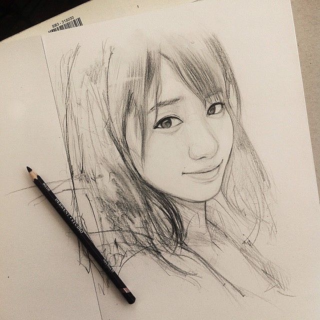 人物素描——女生