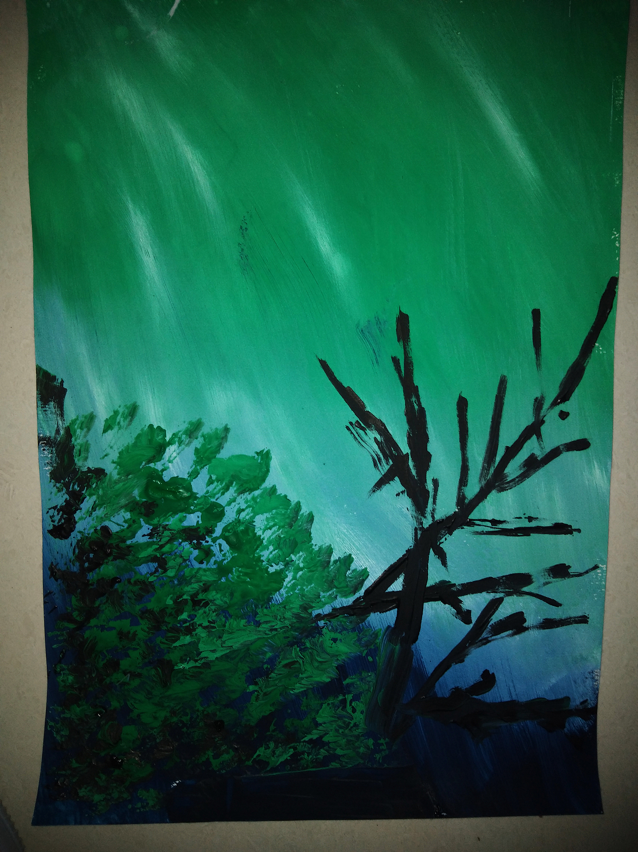 随手画的一些水粉画