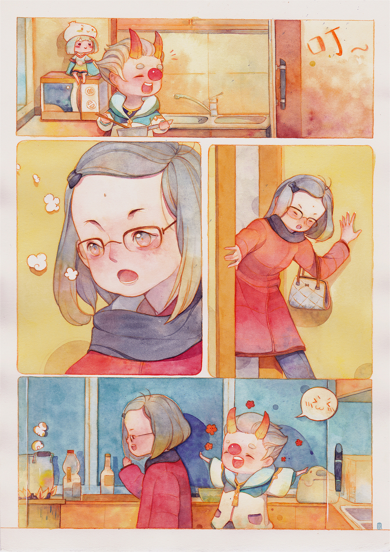 毕设故事《知恩》（图ZMTE2MjY2ODE2） - 中/长篇漫画 - 站酷设计师小盐疤原创素材 - 站酷ZCOOL