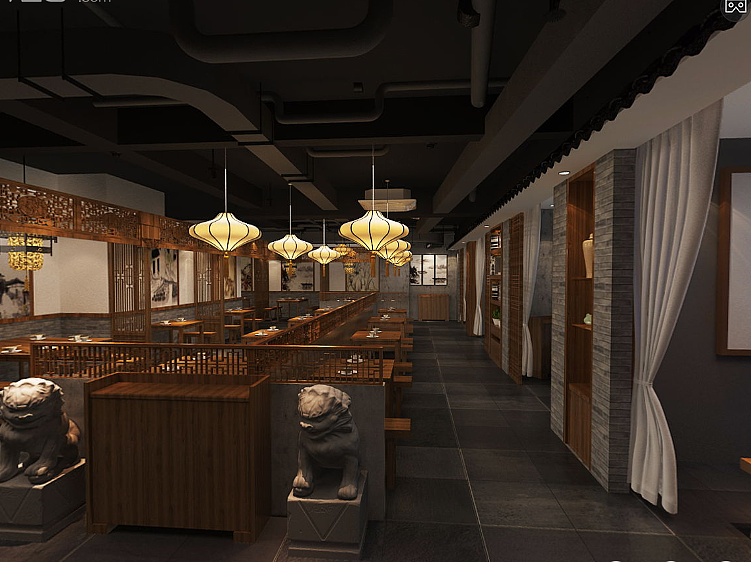 骉骉老火锅店（图ZOTA1MDA4Njg=） - 家装设计 - 站酷设计师zrzs1224原创素材 - 站酷ZCOOL