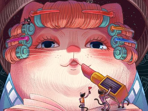 3.8女王节化妆猫