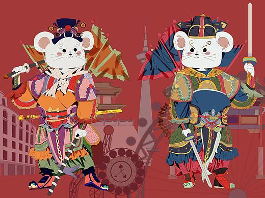 心有所鼠2020 鼠你吉祥鼠你如意系列插图创作包装设计