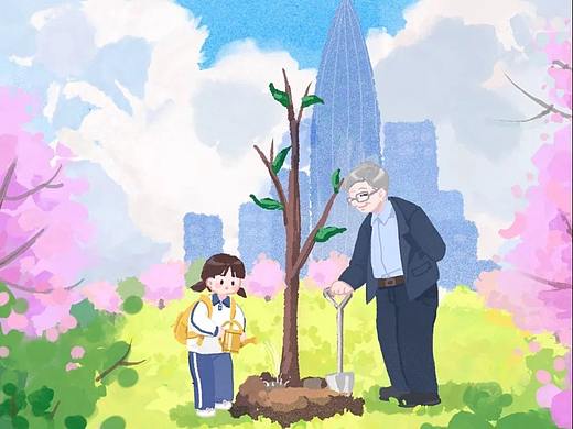 植树节海报-深圳人才公园