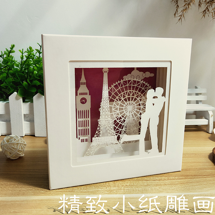 文创小纸雕画