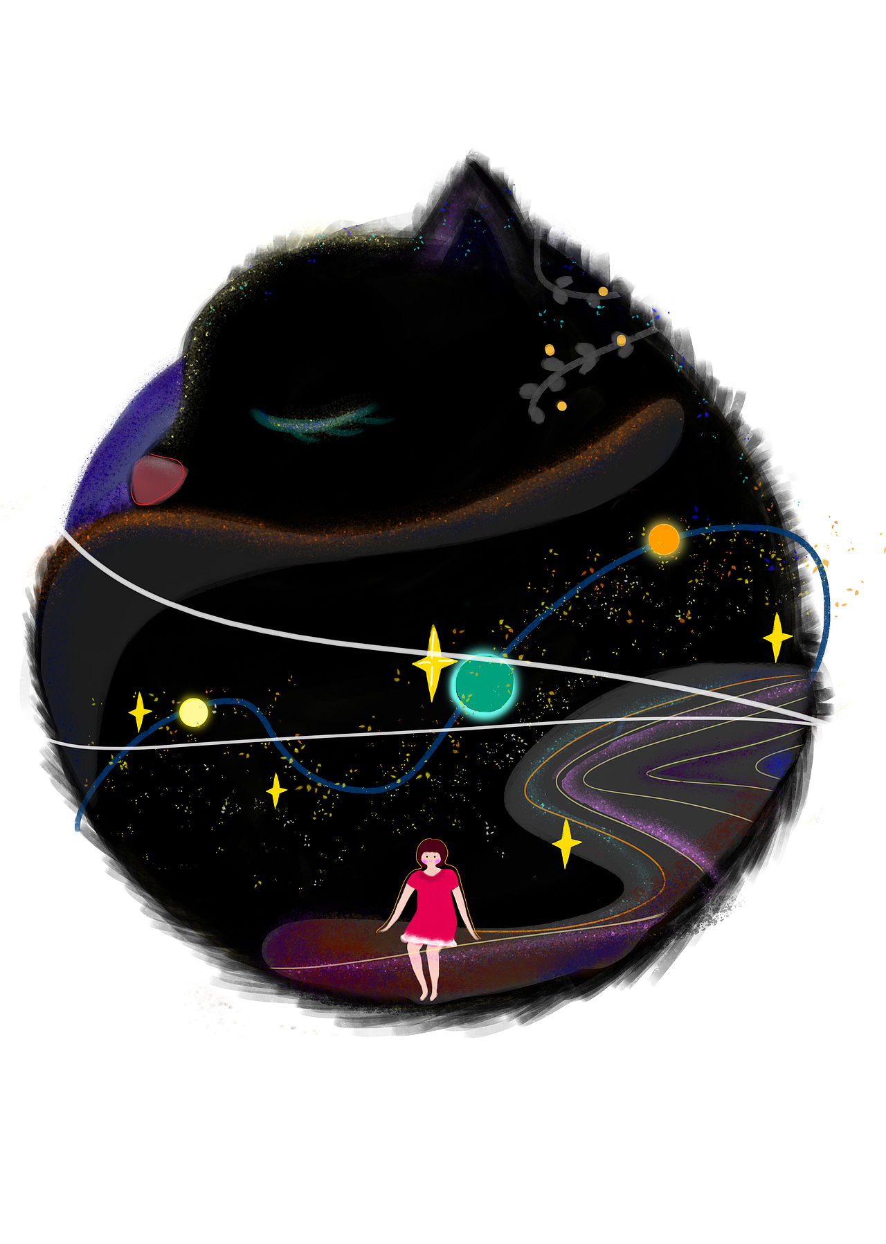 猫（图ZMTAxMTQwNjA0） - 艺术插画 - 站酷设计师杨荤原创素材 - 站酷ZCOOL