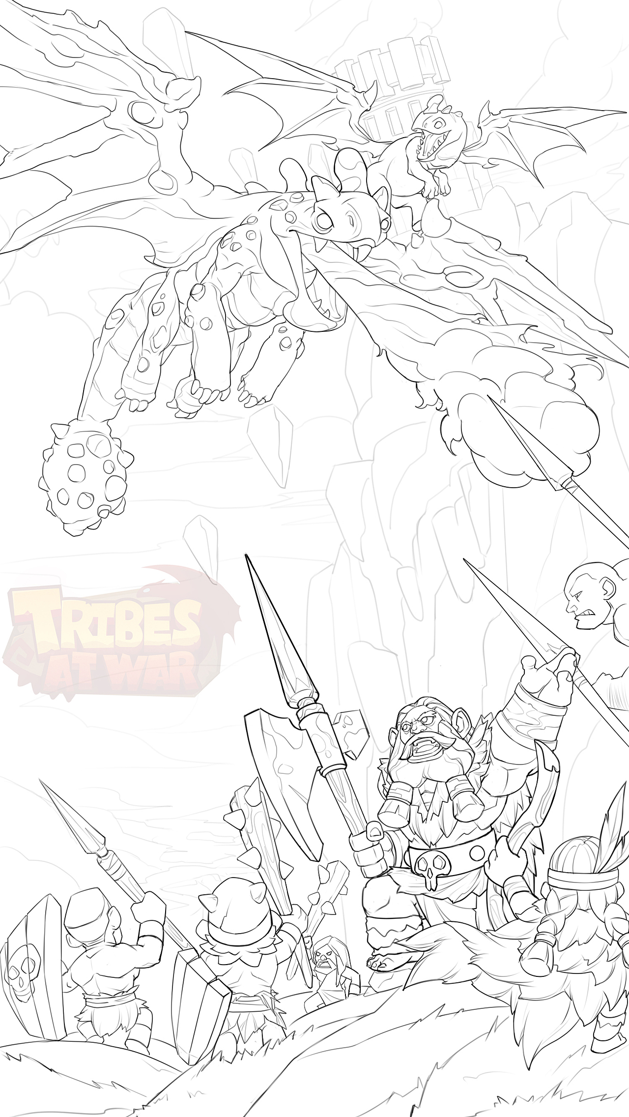 重新解禁一套给PW画的海报