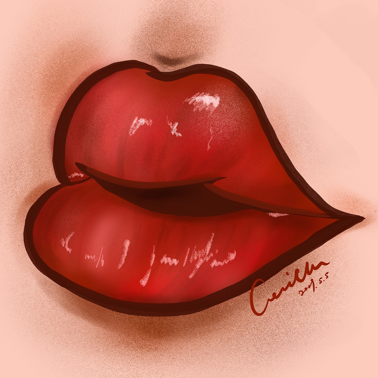 Lips 嘴唇厚涂练习