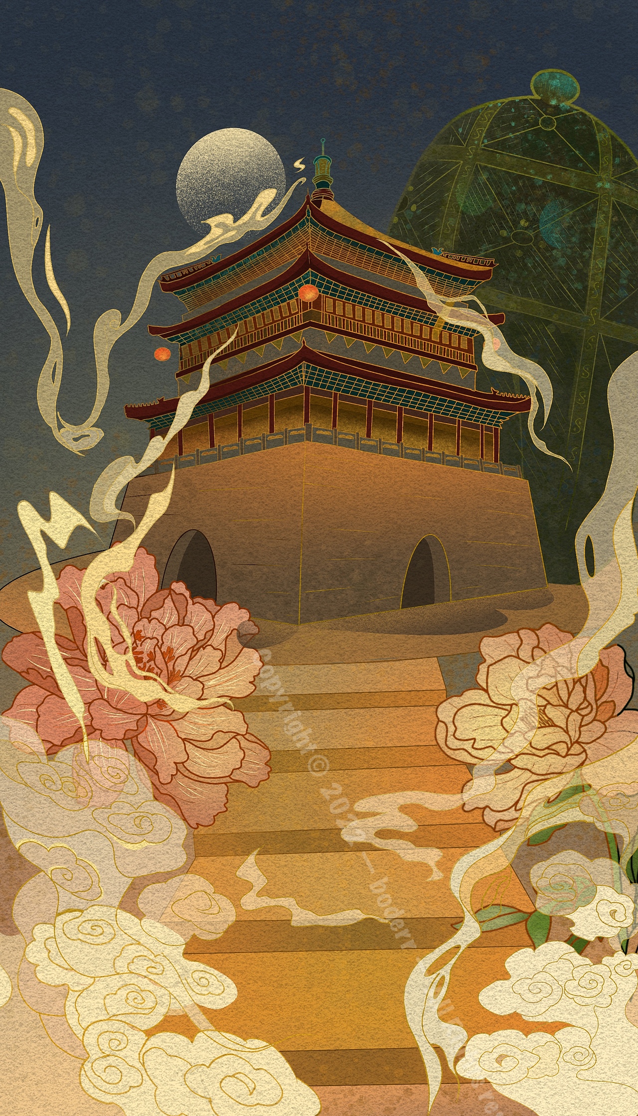 城市系列插画—西安