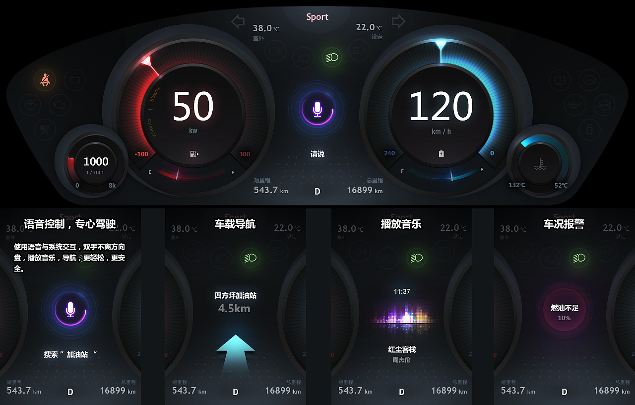 汽车仪表盘（图ZMjU2MDExNDA=） - 交互/UE - 站酷设计师过客123原创素材 - 站酷ZCOOL