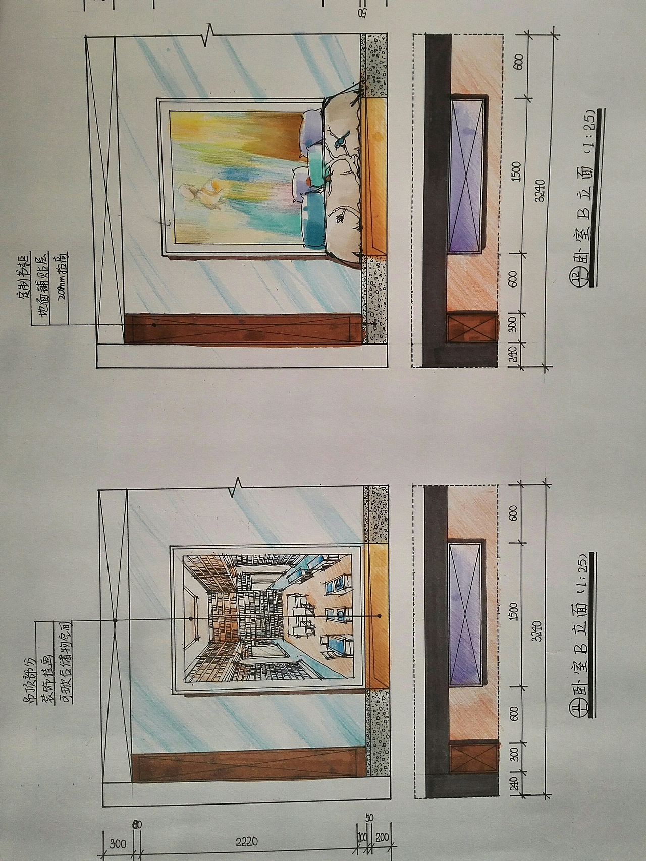 室内手绘效果图|空间|家装设计|那个男人20_原创作品-站酷zcool