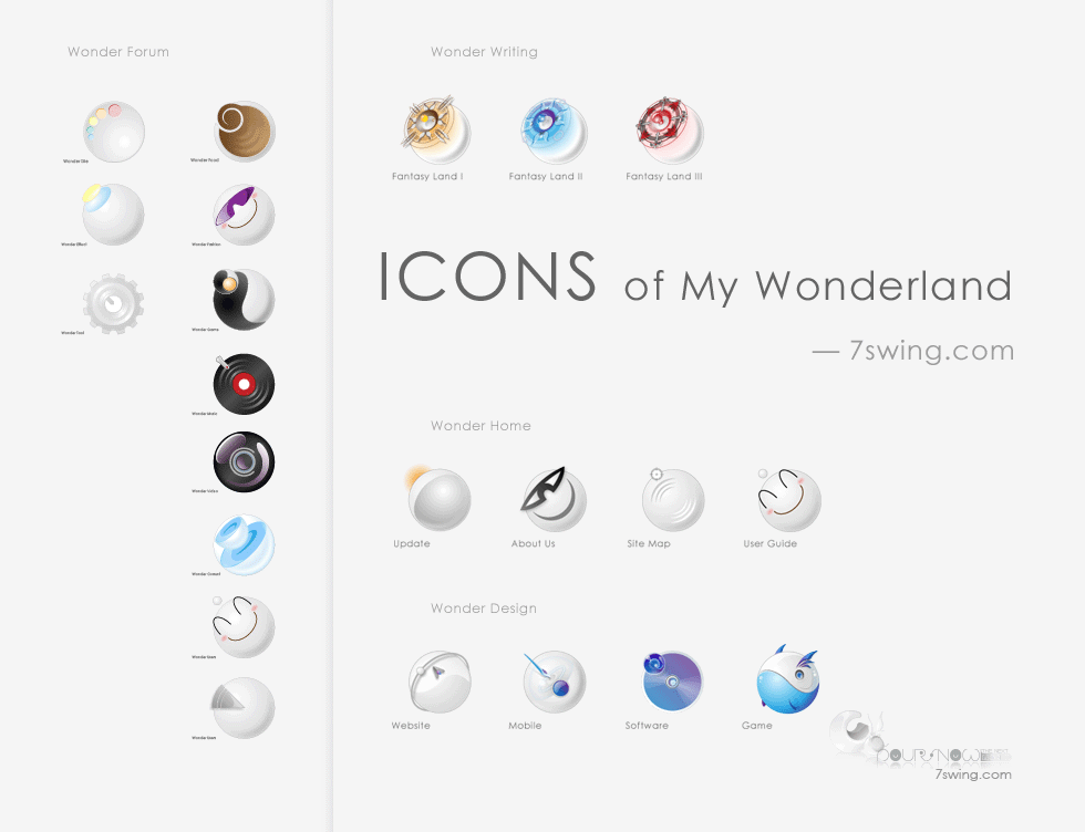 个人网站御用icon—《Hemisphere》系列（图ZNzQ5MzE2MA==） - 主题/皮肤 - 站酷设计师OMG小七原创素材 - 站酷ZCOOL