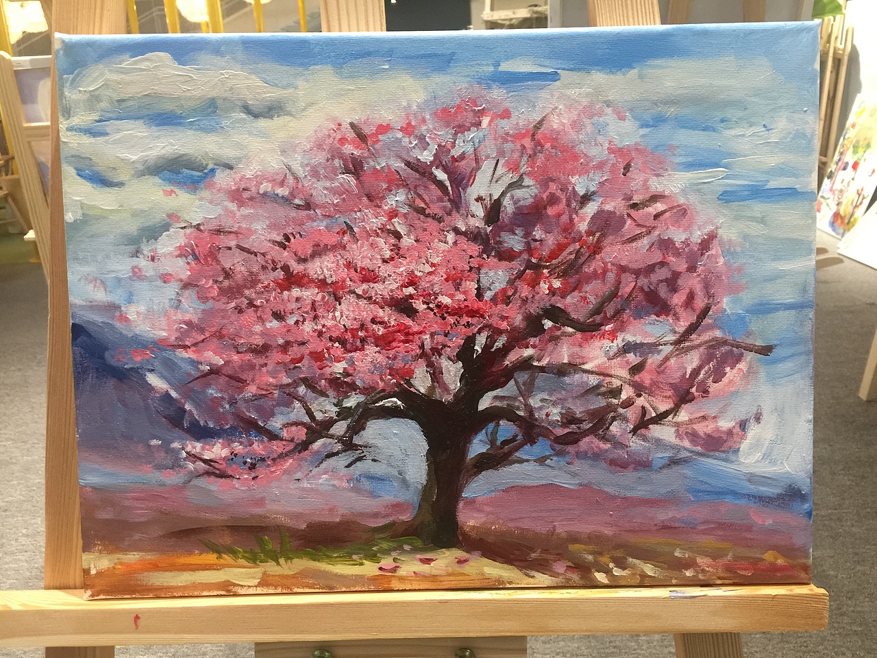 手绘丙烯和水彩