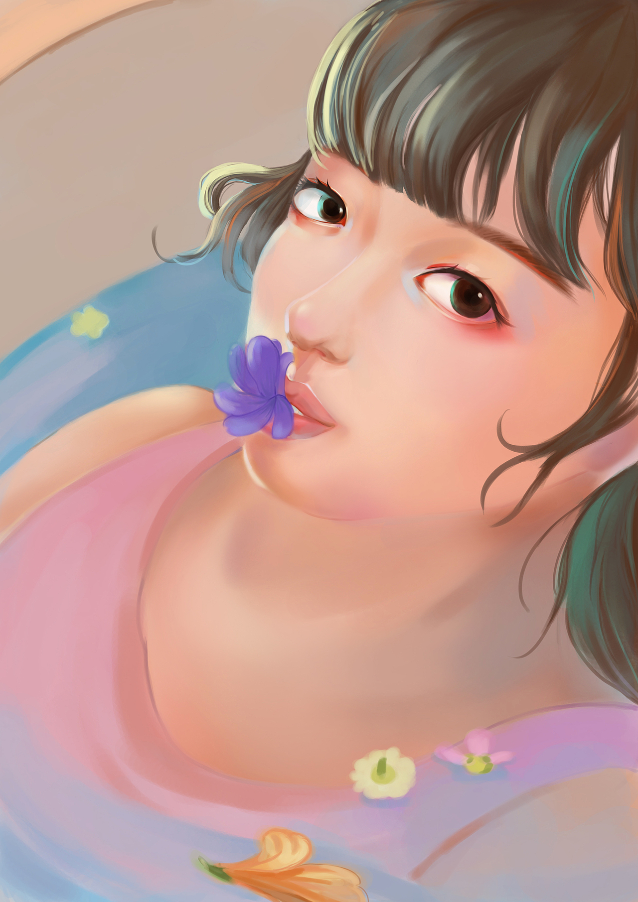 女孩（图ZMzQzNzEyMDQ=） - 创作习作 - 站酷设计师蛋花拉面原创素材 - 站酷ZCOOL