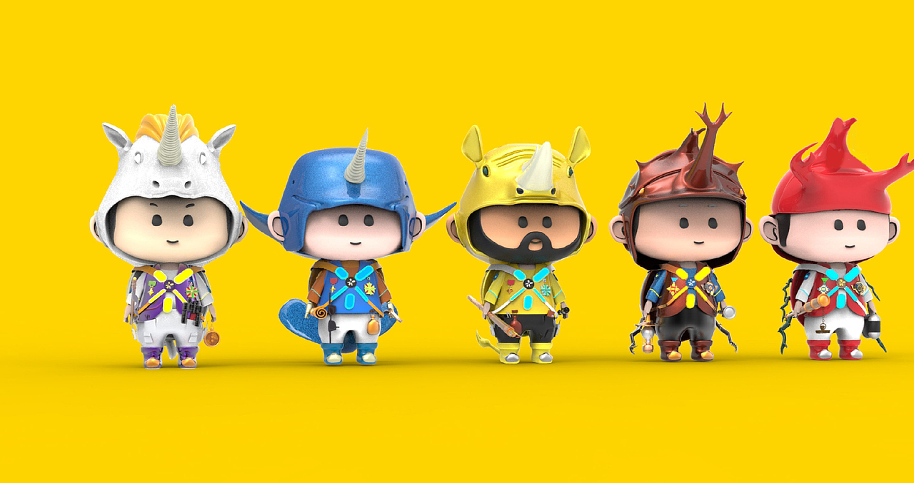 五角小兄弟（图ZMjIwNjE0OTY0） - 其他动漫 - 站酷设计师徕本原创素材 - 站酷ZCOOL