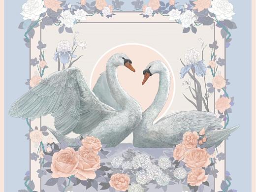 【终身配偶】yueshao&果壳商店 插画丝巾设计