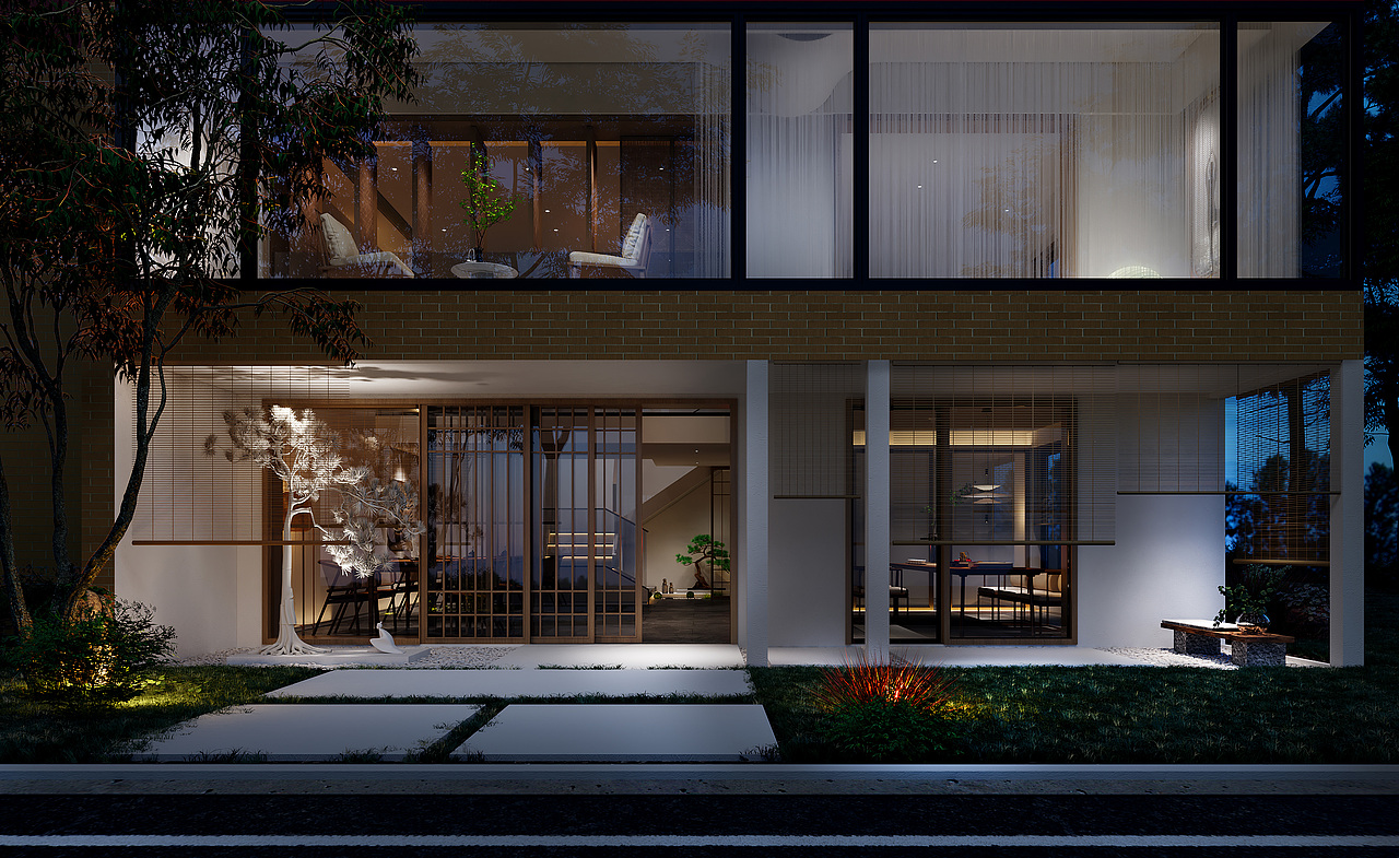 深夜-茶館（圖ZMjI3MjUyMjAw） - 家裝設(shè)計(jì) - 站酷設(shè)計(jì)師JIANZHU丶VISION原創(chuàng)素材 - 站酷ZCOOL