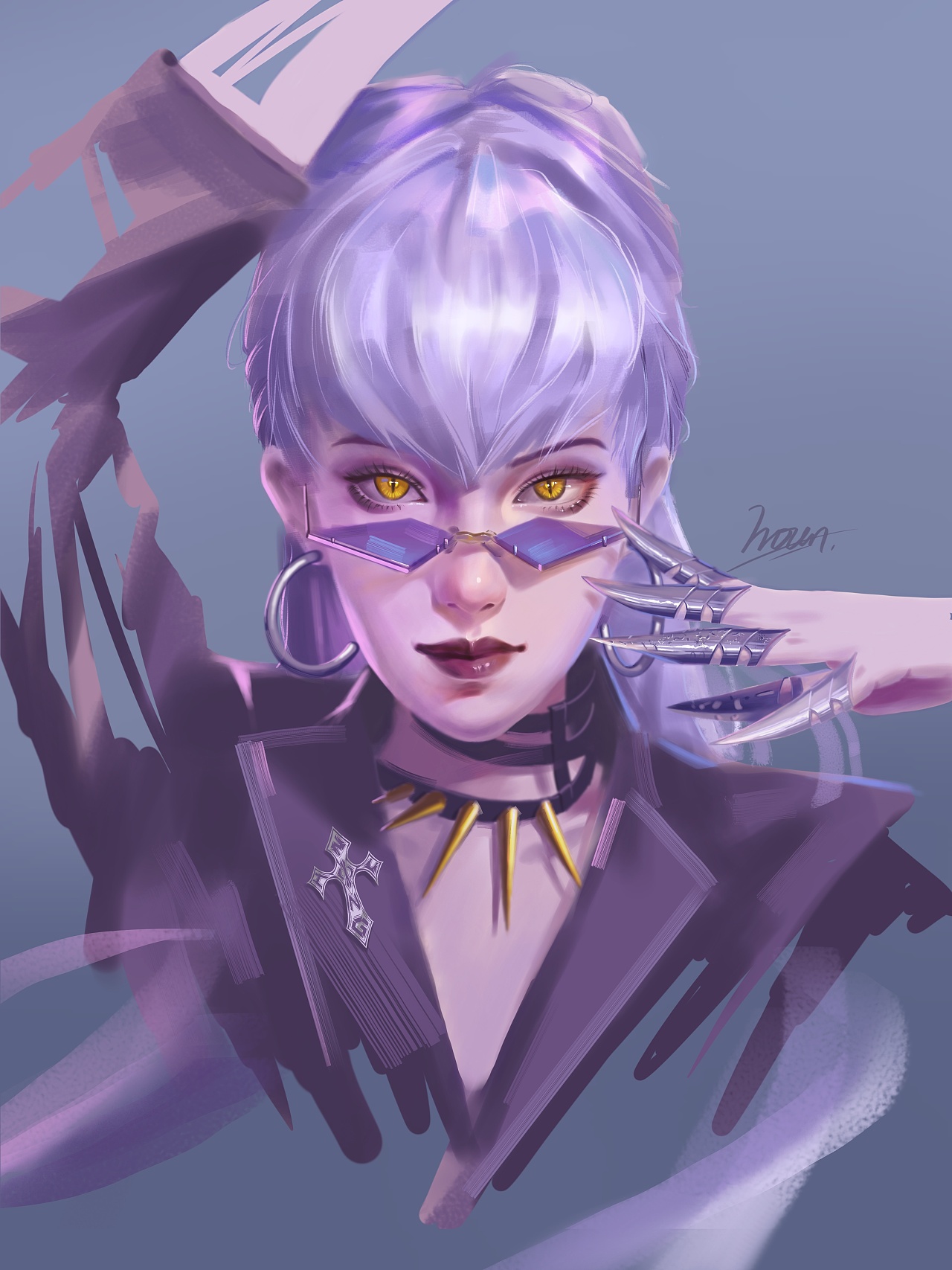 挑战用自己的画风画kda