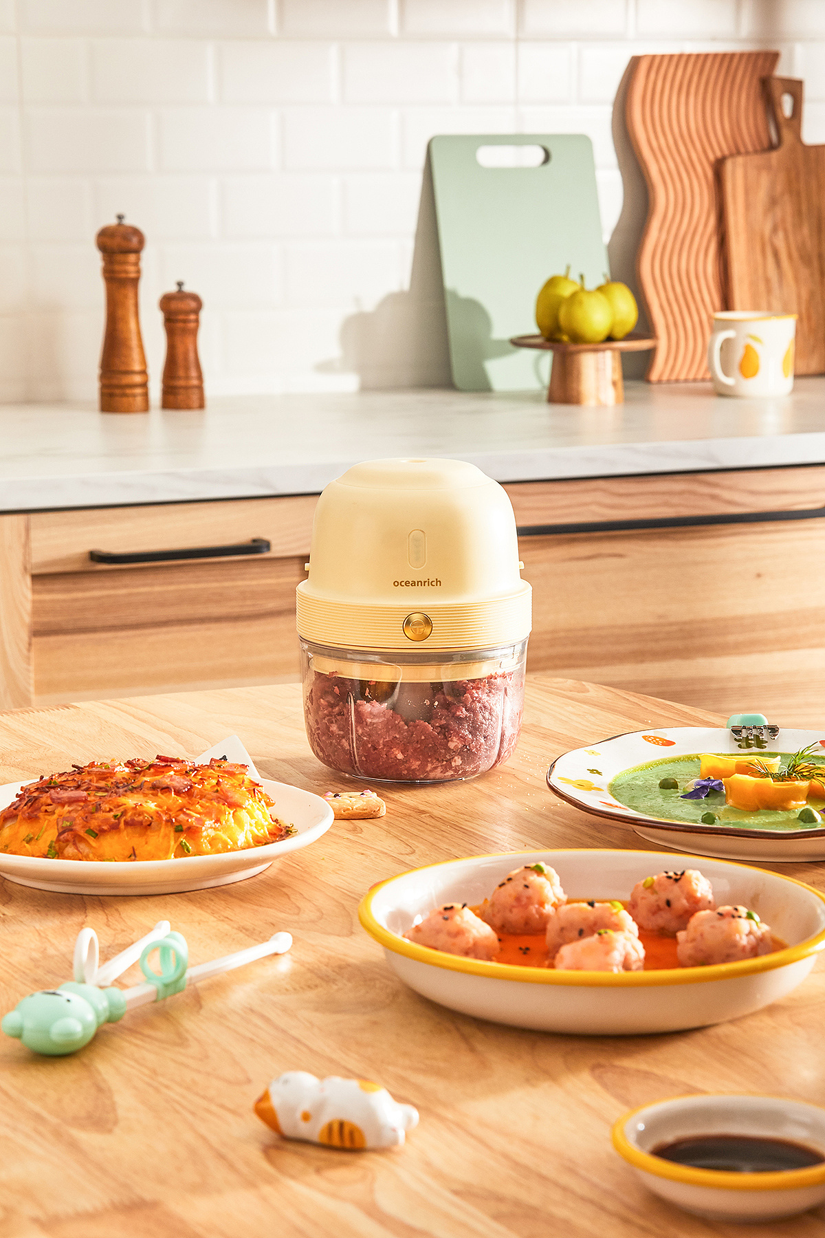 oceanrich辅食机婴儿宝宝料理机详情场景图