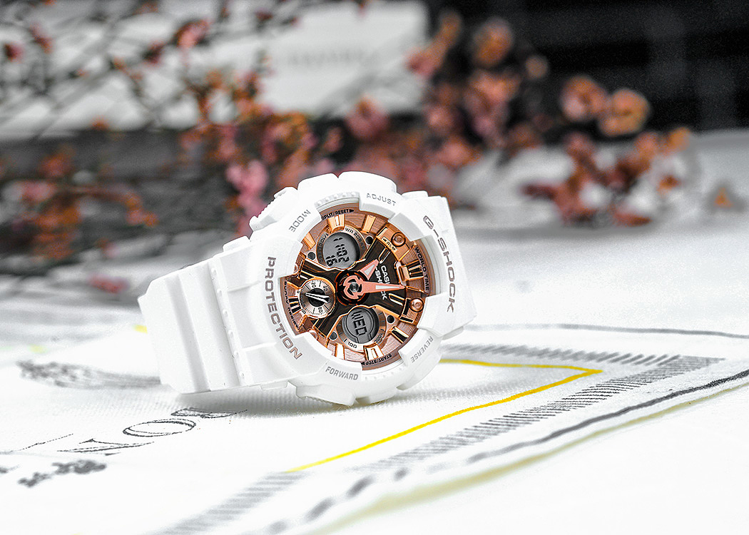 产品摄影——卡西欧白金手表