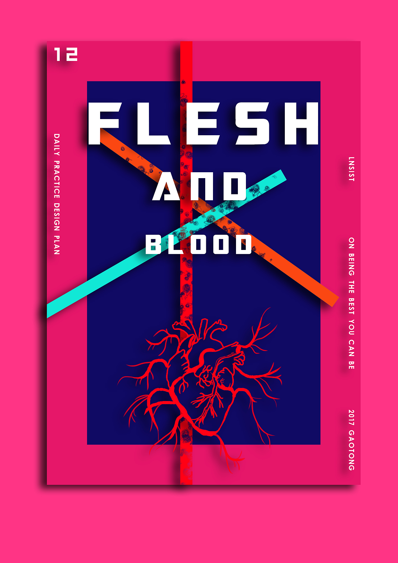 <FLESH AND BLOOD>海报练习