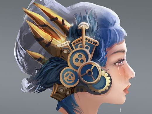 蒸汽少女（日常練習）（個人主頁-ZNDIxODYxODg=） - 創(chuàng)作習作 - 站酷設計師拒絕摸魚的七醬原創(chuàng)素材 - 站酷ZCOOL